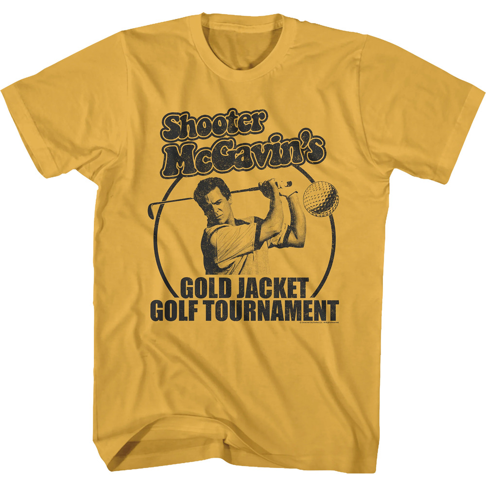 Shooter Mcgavins Gold Jacket Golf Tournament Happy Gilmore Tshirt